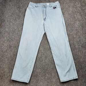 Vintage Harley-Davidson Jeans Mens 38x32 Light Wash Blue Relaxed Denim USA Y2K